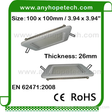 Supply high quality indoor white color 6W mini square led suspended ceiling spot lights